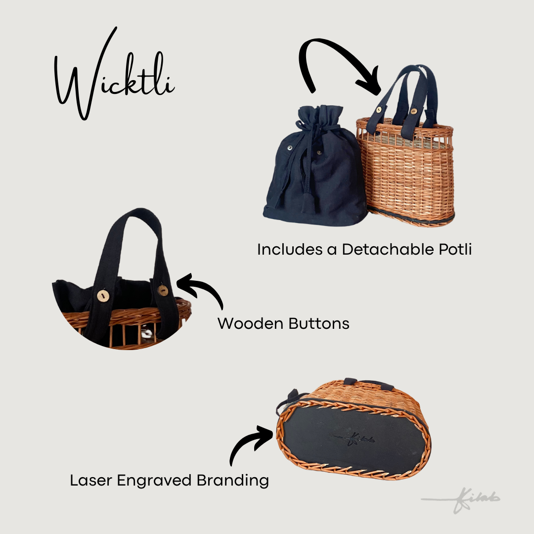 Wicktli - The Wicker Potli